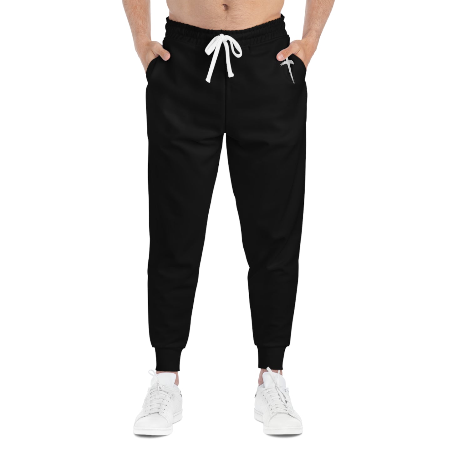 Graphic Cross Black Athletic Joggers